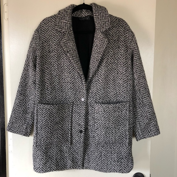 topshop herringbone coat